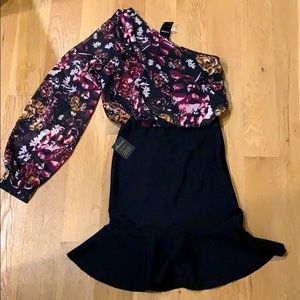 Bebe one shoulder dress